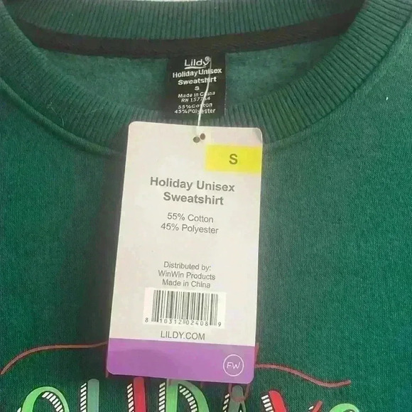 Unisex Holiday Sweatshirt size 2 M-L & 1 S NWT - Picture 10 of 13